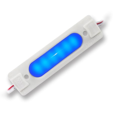 Beyond Led Technology LED Module High Efficiency, Watts 1.8, 6500K, 12V, Capsule, BLUE Color, UL Listed, 50PK GLMD145-B